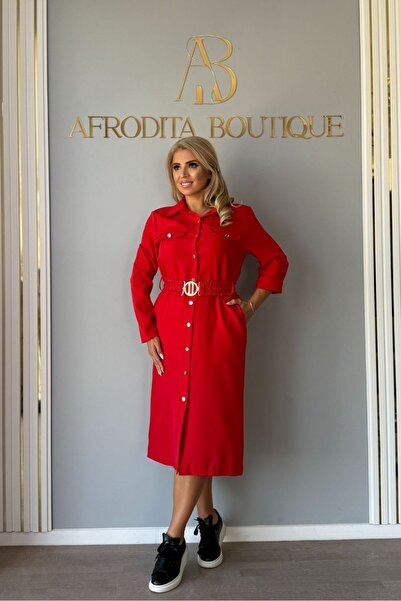 AFRODİTE BOUTIQUE Ade belt dress