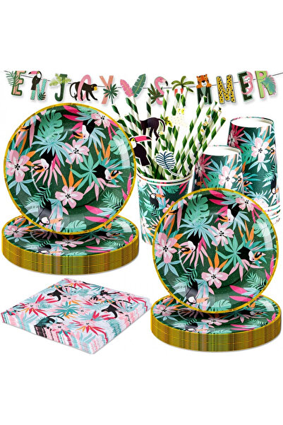 Formemory Set de petrecere cu 65 de piese, junglă/animale, multicolor