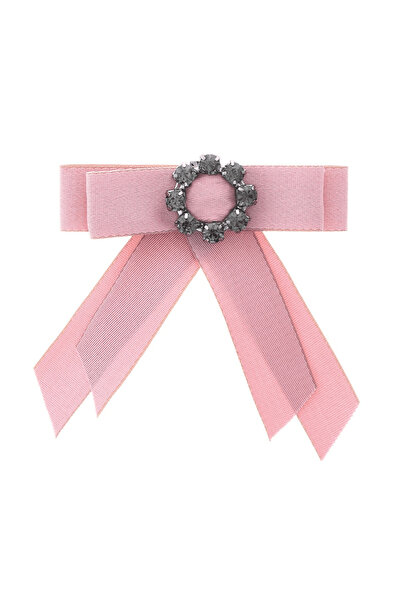 Pursehuit Καρφίτσα τύπου Jabou, ροζ, με πέτρες, Salmine C6