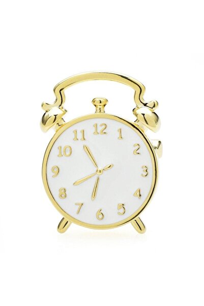 Pursehuit Broșă aurie, formă de ceas deșteptător, Ismael C2