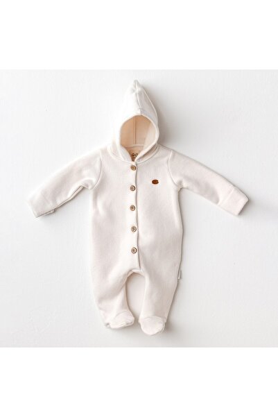 andywawa Ac25153 Soft Baby Jumpsuit Ecru