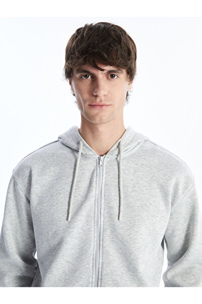 LC Waikiki Ανδρικό φούτερ με κουκούλα με μακρύ μανίκι με φερμουάρ της νέας σεζόν