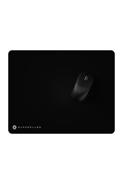 Hawk Gaming Chair Hm20 Superglass Non-Slip Base 5mm Tempered 42X33 Glass Black Mousepad
