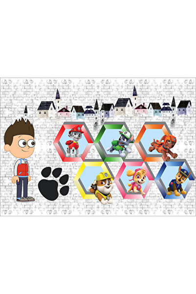 VIODESIGN Fototapet Copii, Patrula Canina 3D, autoadeziv, multicolor,80x120 cm