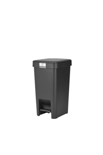Brabantia StepUp Pedal Bin 1008476, 10 l, -friendly materials, Large opening, Dark grey