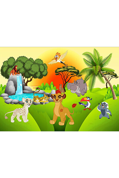 VIODESIGN Fototapet Copii, Apus cu Garda Felina, autoadeziv, multicolor,120x2...