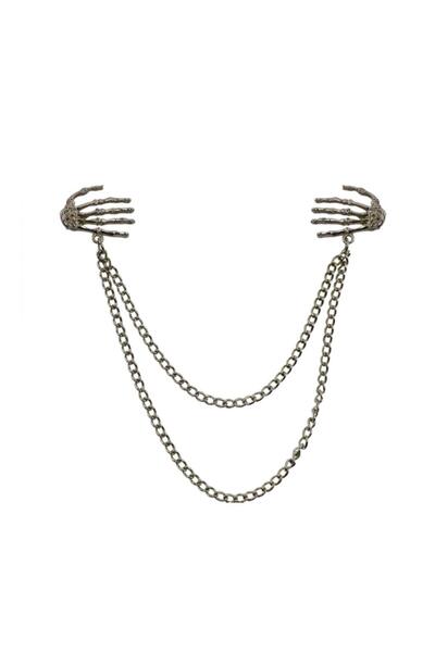 Pursehuit Διπλή χρυσή καρφίτσα με αλυσίδες, Pola C1