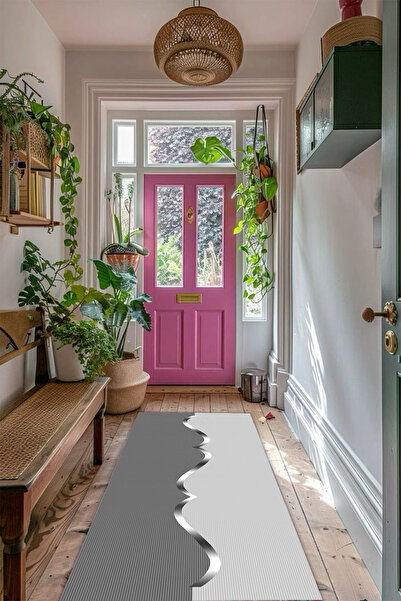 THEMODERNHANE Ψηφιακό εμπριμέ χαλάκι δαπέδου, διακοσμητικό, που πλένεται στο πλυντήριο, αντιολισθητική βάση, ανθεκτικό στους λεκέδες