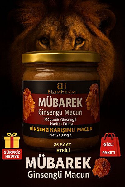BİZİMHEKİM ŞİFA EVİ Aslan Enerji Macunu G İ s e n g l İ 240 gr |