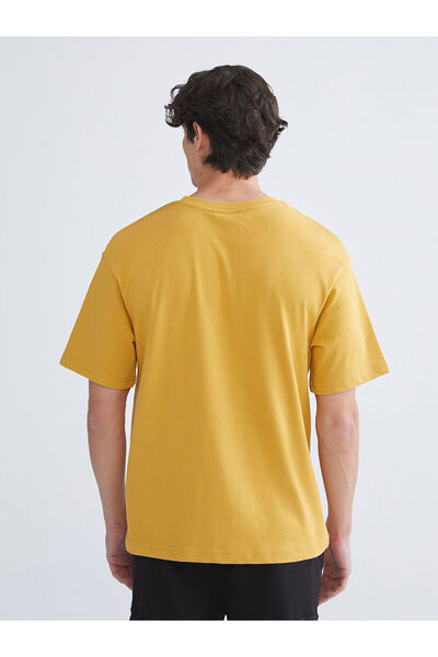 LC Waikiki Ανδρικό μπλουζάκι Sari με λαιμόκοψη από χτενισμένο βαμβάκι