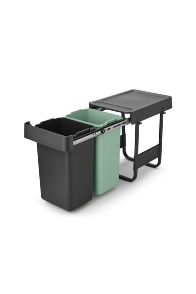 Brabantia Coș de colectare selectivă Sort&Go 1008862, 2x15 l, Instalare inter...