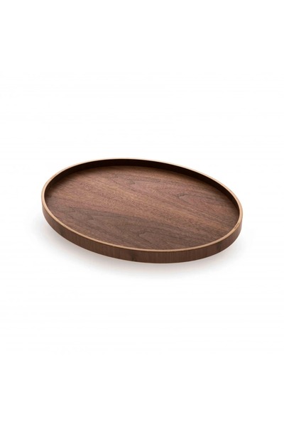 ORIAN Medium oval wooden tray 33X43 cm