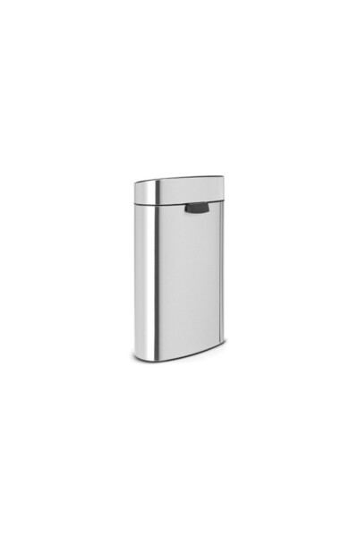 Brabantia Touch Bin New Recycle 650527, 23+10l, Smooth closing, Flat back, No Fingerprint, Inox/Matt