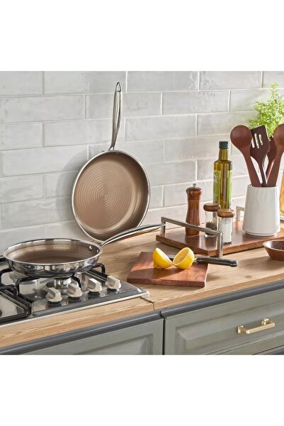 Generic Master Pro Stainless Steel Induction Base Fry Pan - 28 cm