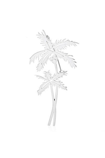 Pursehuit Καρφίτσα σε ασημί χρώμα, σε σχήμα φοίνικα, Lisabell C2 OUT