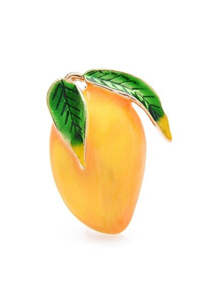 Pursehuit Κίτρινη καρφίτσα, σχήμα μάνγκο, Basilia C3 OUT in