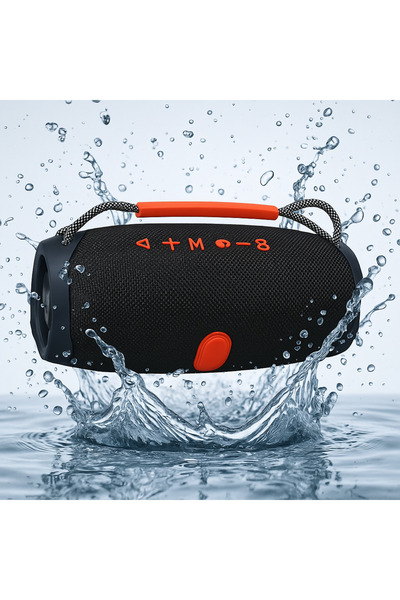 alpotekno Bluetooth Hoparlör - RGB Işıklı - Suya Dayanıklı 2x10W Siyah – BOOM...