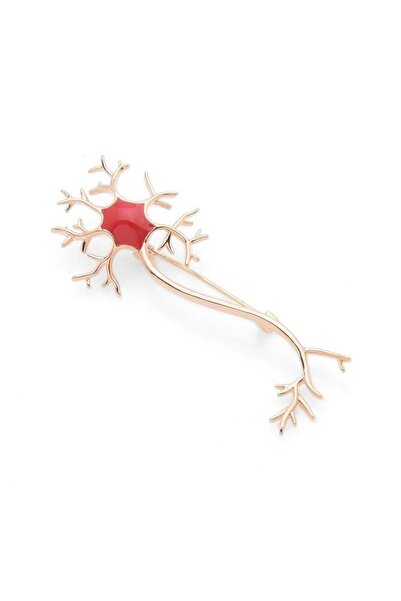 Pursehuit Broșă aurie, formă de crenguță, Lidia C1