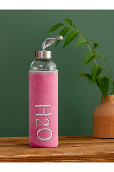 Dörtel Tedarik H2O Velvet Covered Glass Flask 600 ml - Color Options Available