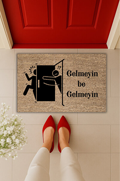 Dormot Yüksek Kaliteli Modern Dijital Baskı - Gelmeyin Be Gelmeyin Yazılı Pas...