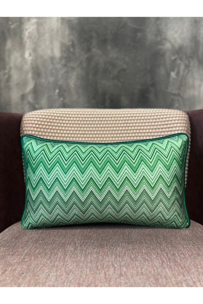 Fabricland Імпортний шовковий оксамит Chevron 1011 Прямокутний (50x30 см) Чохол