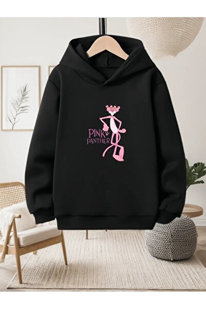 oneagılyazı Pembe Panter Kapüşonlu Sweatshirt