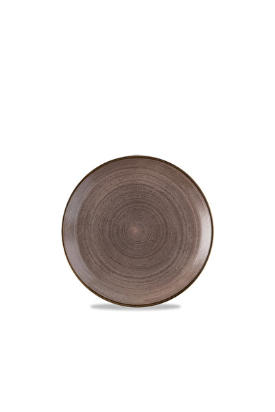 CHURCHILL Stonecast Raw Brown Evolve Coupe Plate – 21.7cm