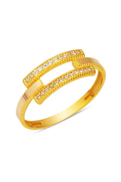 Bilezikci Ajda Kaburga 14 Ayar Altın Yüzük