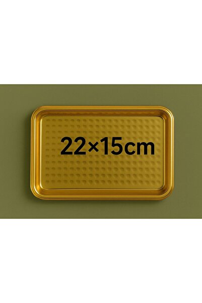 ALMASA Luxury heavy gold rectangular small tray