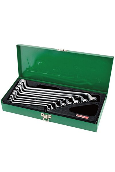 TOPTUL Set chei inelare duble GAAD0807, cot 75 grade, deschidere chei 6x7, 8x9, 10x11, 12x13, 14x15,