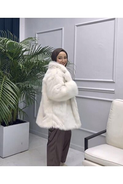 Hb Harma Time Butik Γυναικείο παλτό με βελούδινη επένδυση