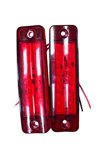TAS 18 Led Parmak Led Kasa Dorse Lambası 12v Kırmızı (E Belgeli) 2 Adet Fiyatı