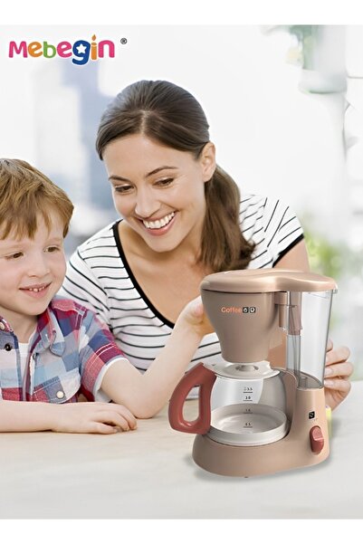 MEBEGIN ماكينة صنع قهوة للأطفال مع أضواء وأصوات واقعية، لعبة صانعة قهوة إبداع...