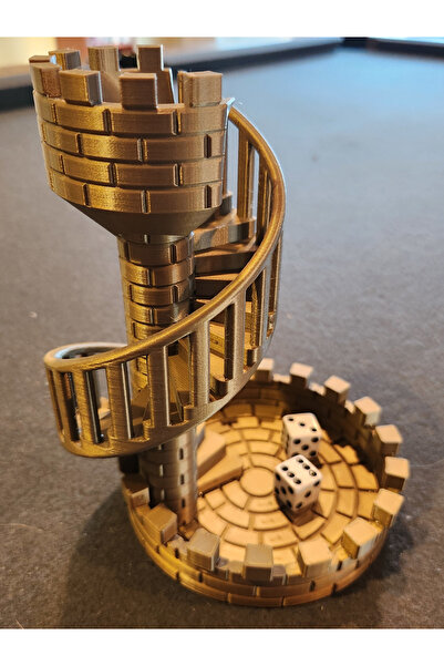 SS 3D MODELLEME Otomatik Zar Karıştırıcı, Dice Tower, Zar Kulesi, Oyun Aksesuarı