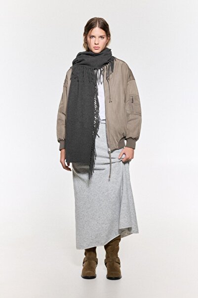 Pull & Bear Fringed scarf