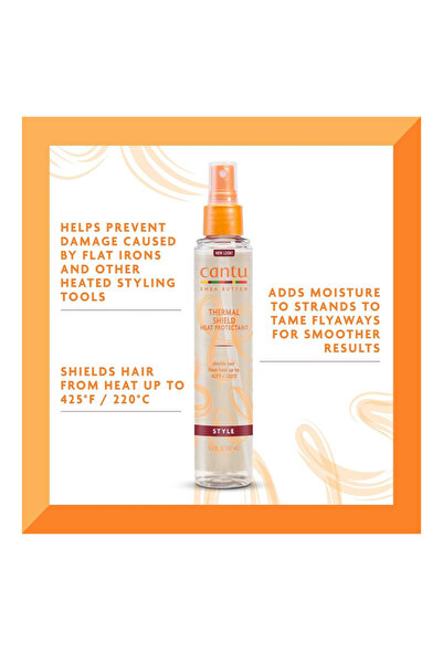 Cantu Thermal Shield Heat Protectant with Shea Butter, 5.1 fl oz