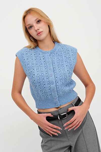 Addax Buttoned Knitwear Vest Y3470