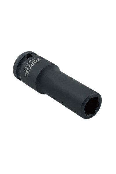 TOPTUL KABE1618 impact socket wrench, 1/2 inch square drive, hexagonal profile, opening c