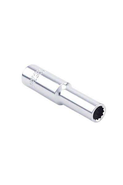 TOPTUL BAEF0806 long tubular wrench, 1/4 inch drive, bi-hexagonal profile, wrench opening 6 mm,