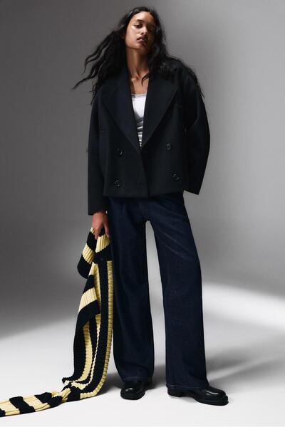 Pull & Bear Kumaş kısa kaban