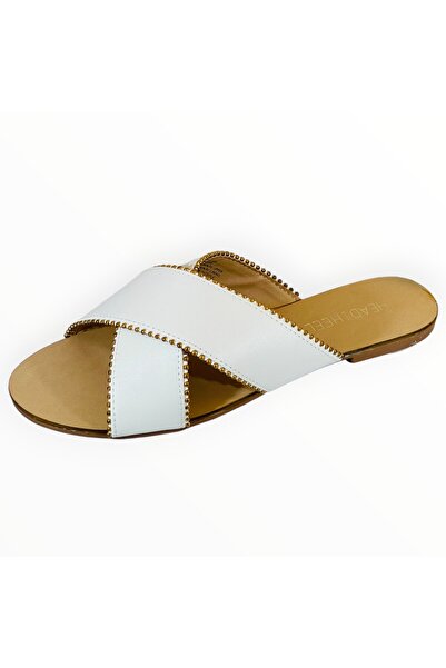 Dune London Papuci Dama cu Talpa Joasa Piele Ecologica Alba Bareta X Cross Marimea 39 EU