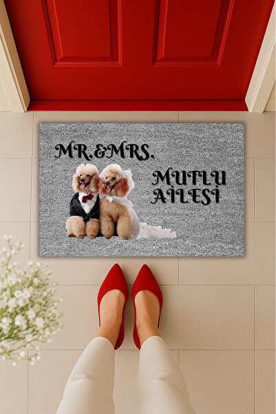 Dormot Yüksek Kaliteli Modern Dijital Baskı-Kişiye Özel Köpekli Düğün Temalı ...