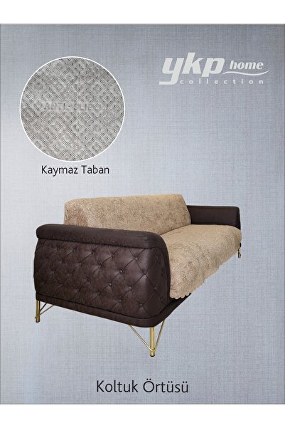 YKP HOME Kaydırmaz Tabanlı Kadife Koltuk Örtüsü | Koltuk Koruyucu | Koltuk Kılıfı | Çekyat Örtüsü |175x215 cm