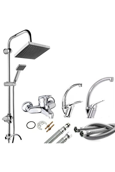 BF BLACKFİT Yağmurlama Robot Duş - Banyo - Lavabo - Mutfak Full Mix Kuğu 4’lü...