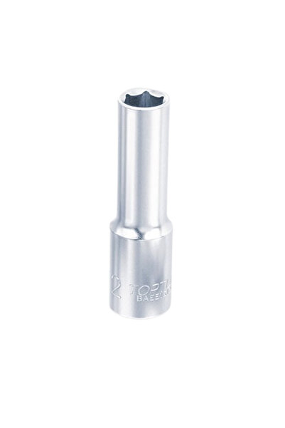 TOPTUL Deep socket wrench BAEE1608, 1/2 inch square drive, hexagonal profile, wrench size