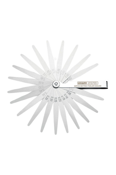 TOPTUL Set Lere TOTPUL ICAA0020, grosime 0.05 - 1.00 mm, lungime 100 mm, din ...