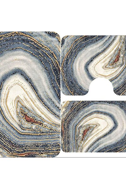 DERAS TEAM Set de 3 covoare de baie antiderapante