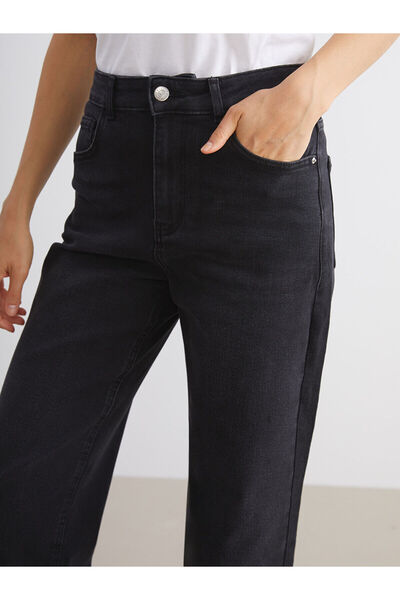 LC Waikiki Black Wideleg Women's Jeans