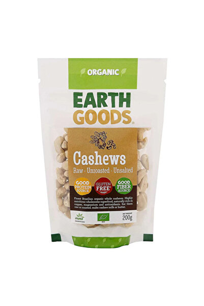 Earth Goods الكاجو العضوي 12 × 200 غرام