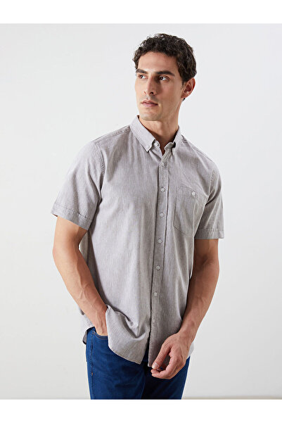 LC Waikiki Ανδρικό πουκάμισο Regular Fit Linen Blend